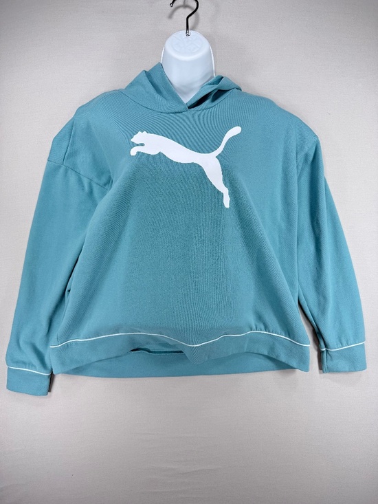 Puma Tops - PUMA Favorite PWRFleece Women's Hoodie Size Large Blue Activewear